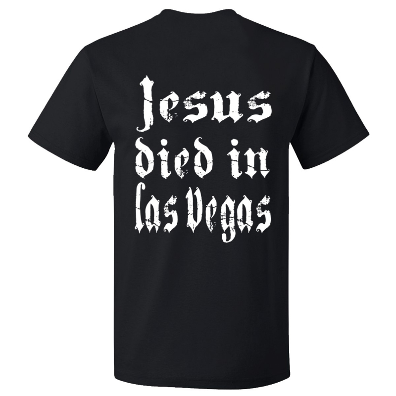 Spiritual Front - Jesus Died In Las Vegas T-Shirt  |  XL  |  black