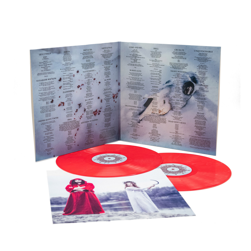 Dymna Lotva - Зямля Пад Чорнымі Крыламі: Кроў (The Land Under The Black Wings: Blood) Vinyl 2-LP Gatefold  |  Red/White Marble